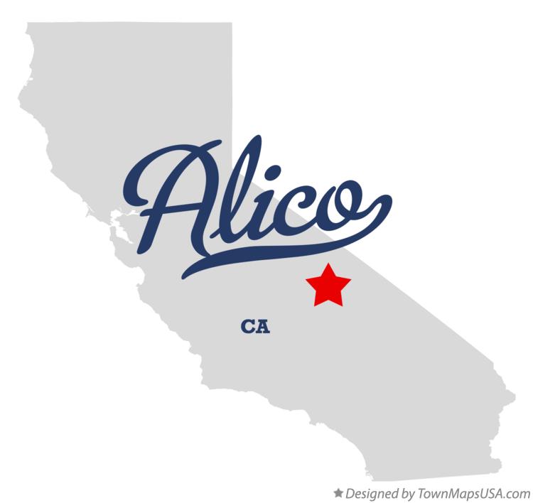 Map of Alico California CA