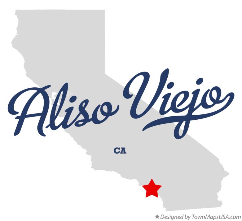 Map of Aliso Viejo California CA
