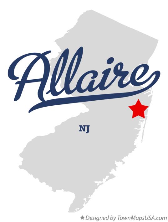 Map of Allaire New Jersey NJ