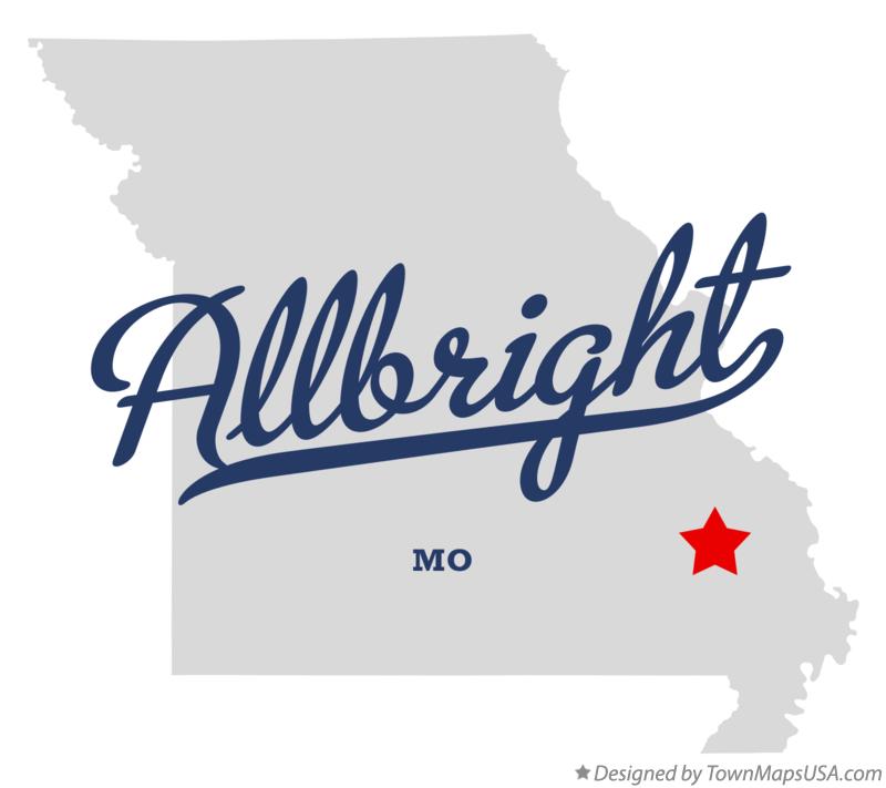 Map of Allbright Missouri MO