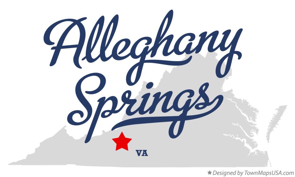 Map of Alleghany Springs Virginia VA