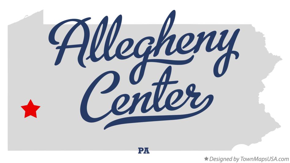 Map of Allegheny Center Pennsylvania PA