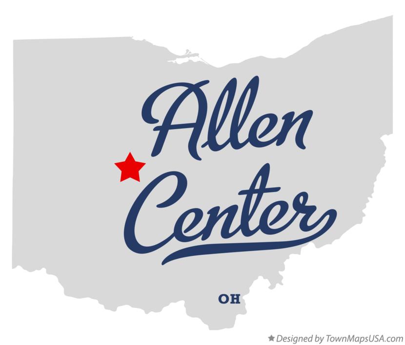 Map of Allen Center Ohio OH