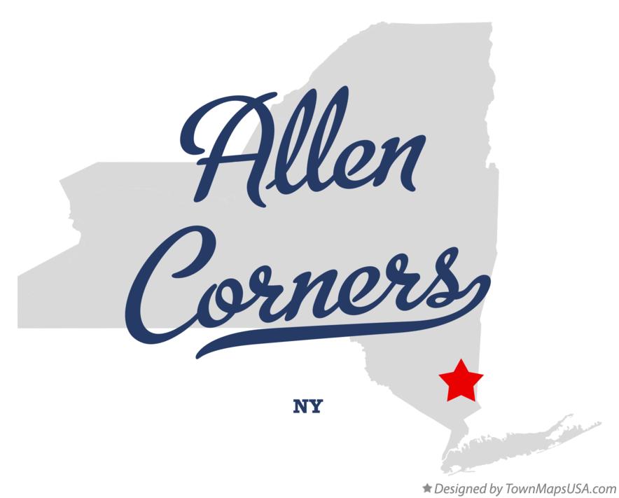 Map of Allen Corners New York NY