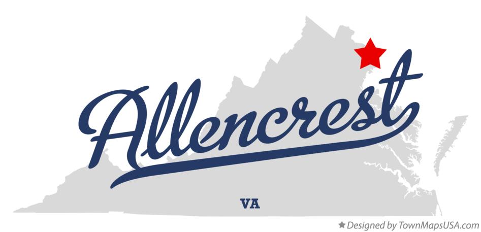 Map of Allencrest Virginia VA