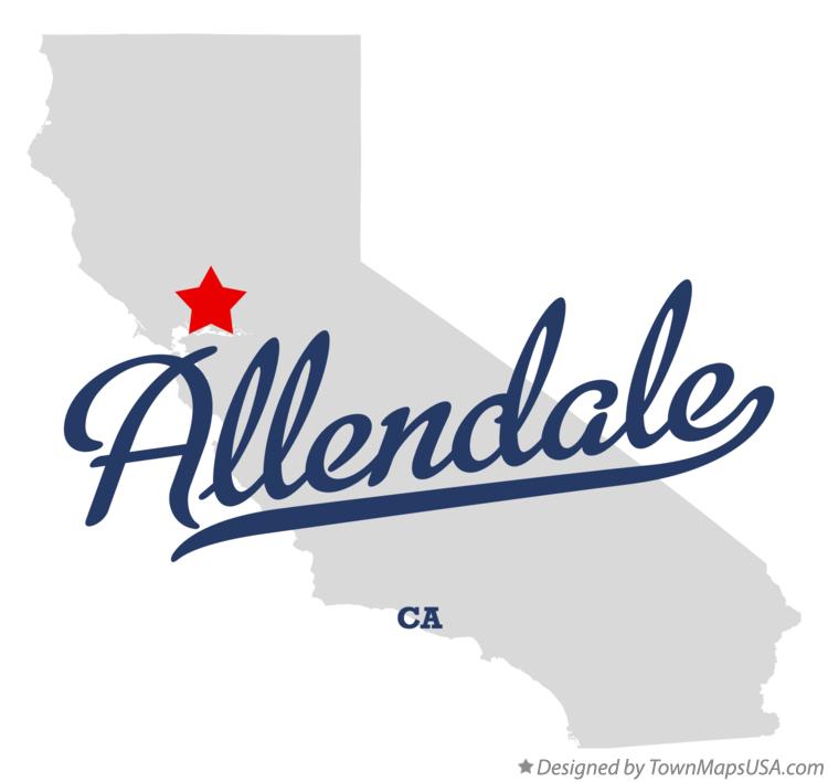 Map of Allendale California CA