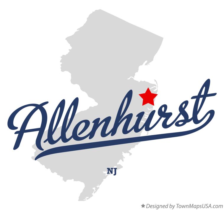 Map of Allenhurst New Jersey NJ