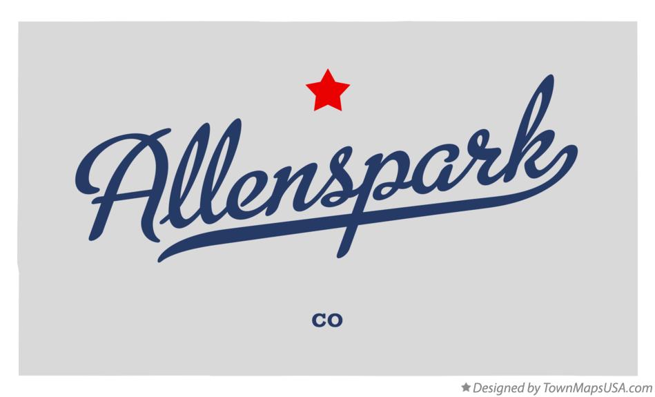 Map of Allenspark Colorado CO