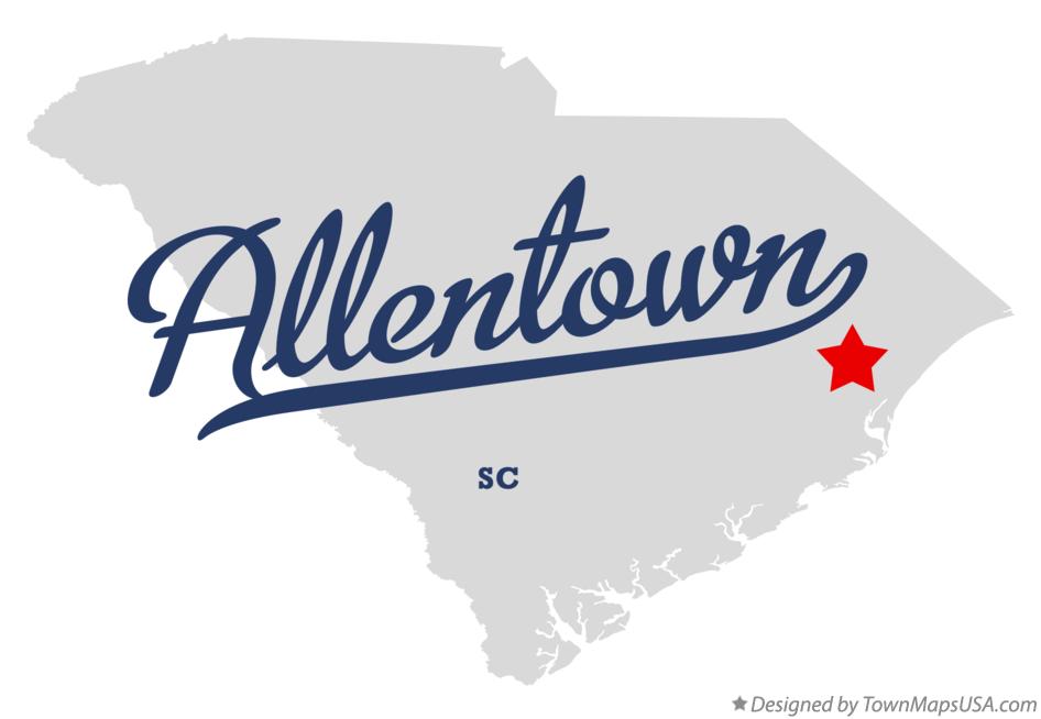 Map of Allentown South Carolina SC