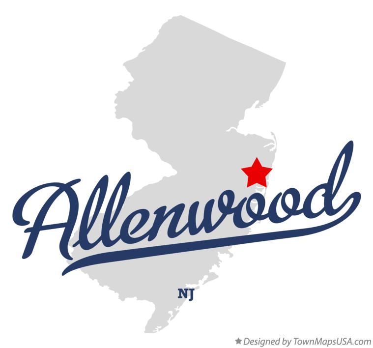 Map of Allenwood New Jersey NJ