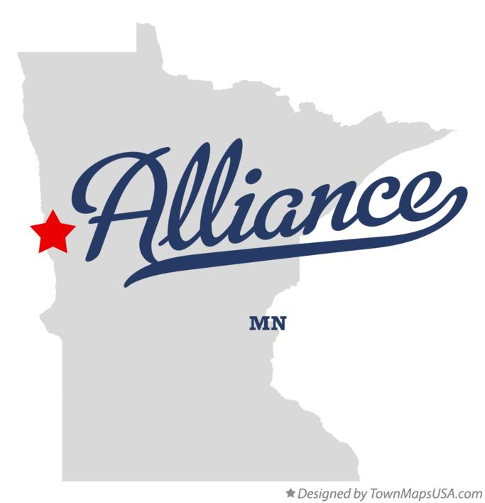 Map of Alliance Minnesota MN