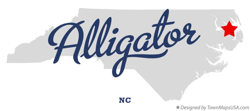 Map of Alligator North Carolina NC