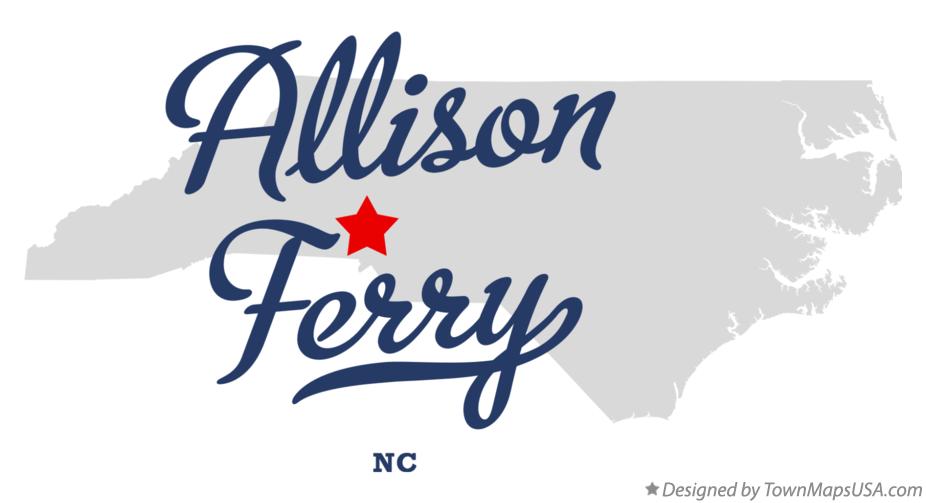 Map of Allison Ferry North Carolina NC