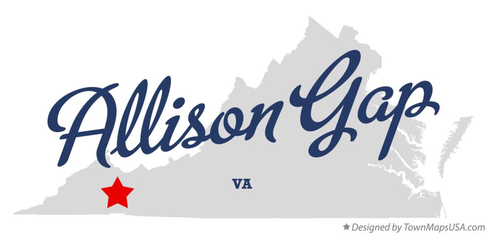 Map of Allison Gap Virginia VA