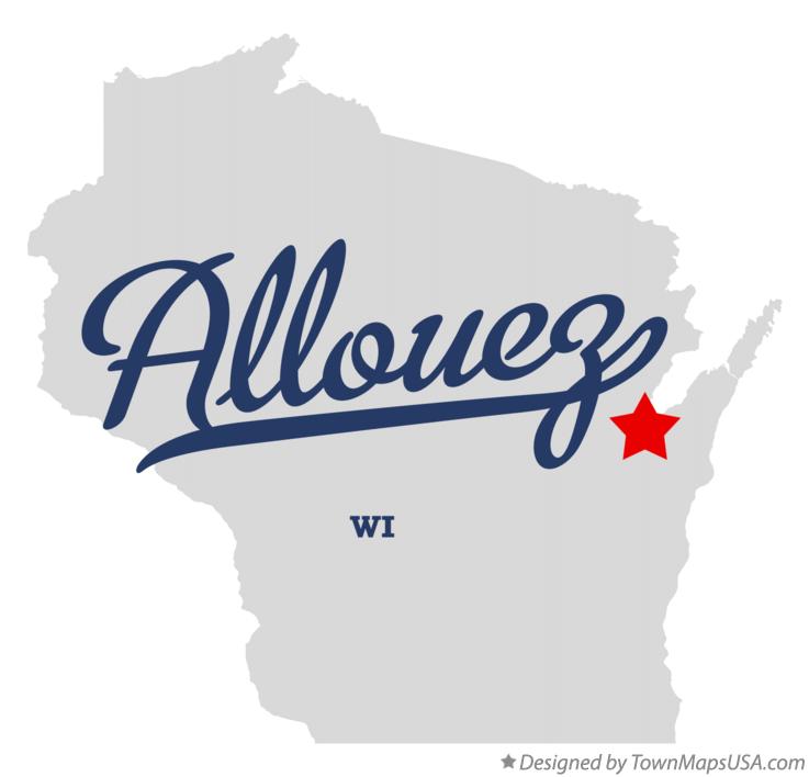 Map of Allouez Wisconsin WI