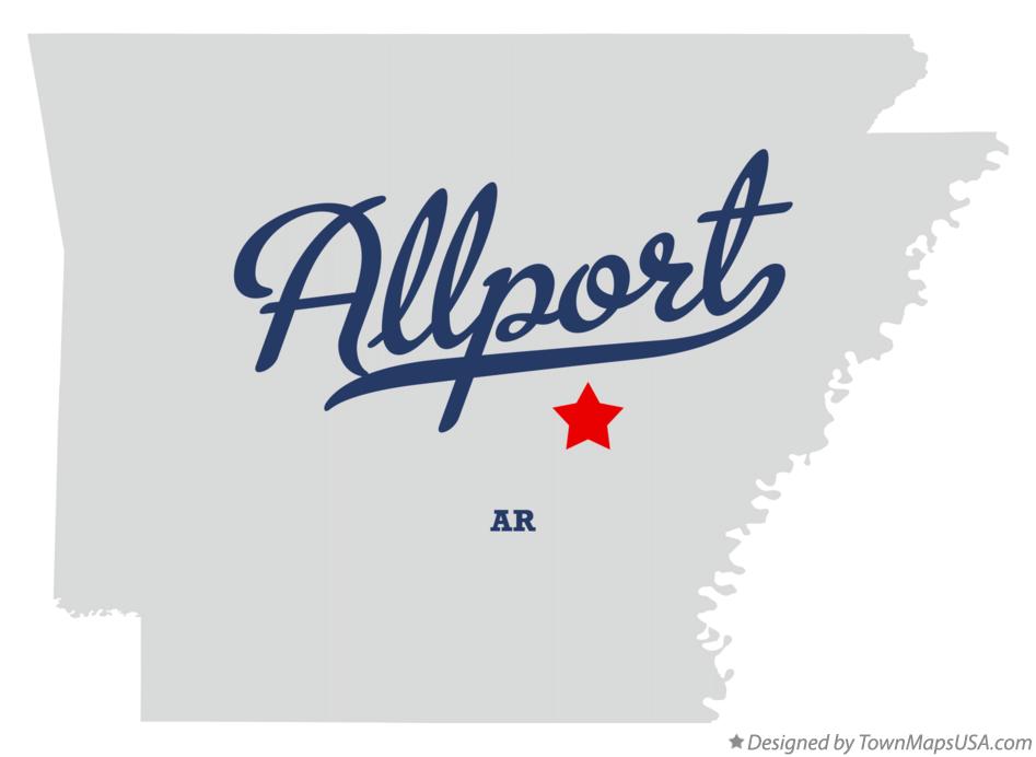 Map of Allport Arkansas AR