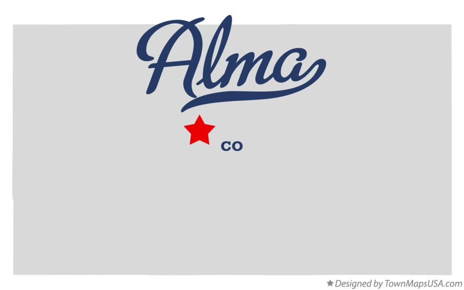 Map of Alma Colorado CO