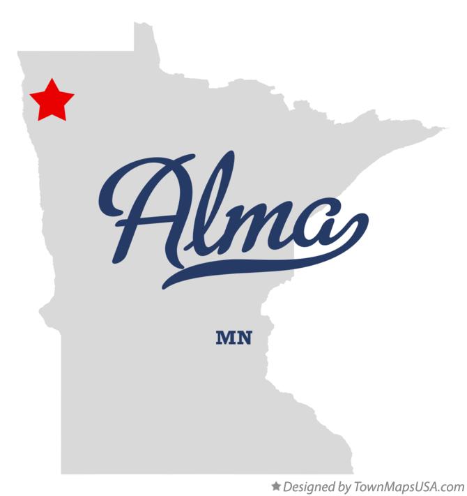 Map of Alma Minnesota MN