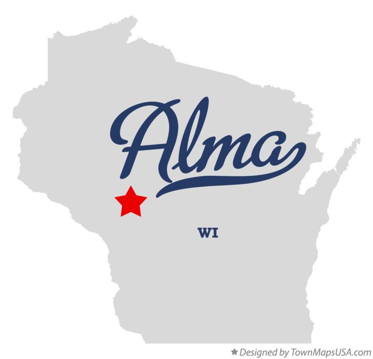 Map of Alma Wisconsin WI