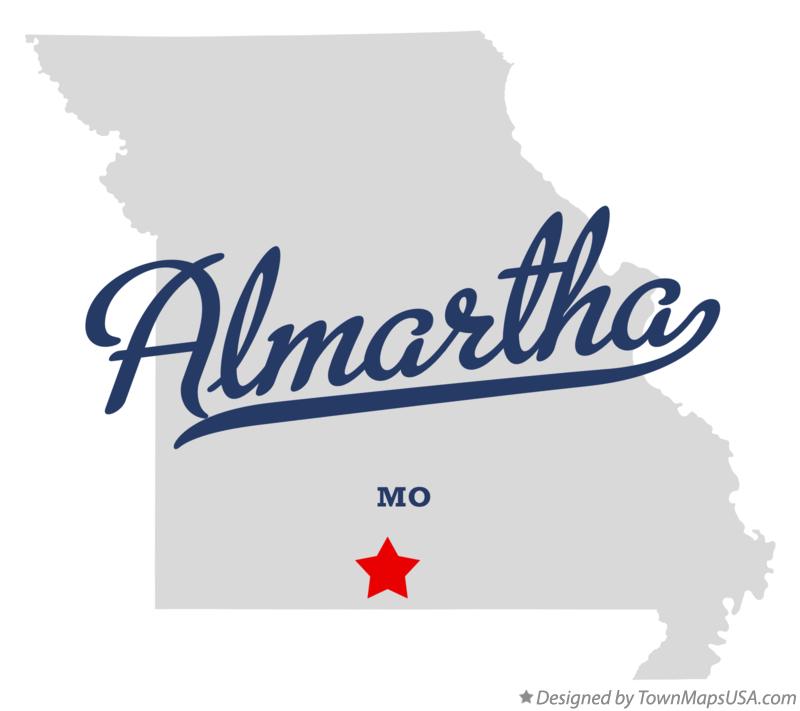 Map of Almartha Missouri MO