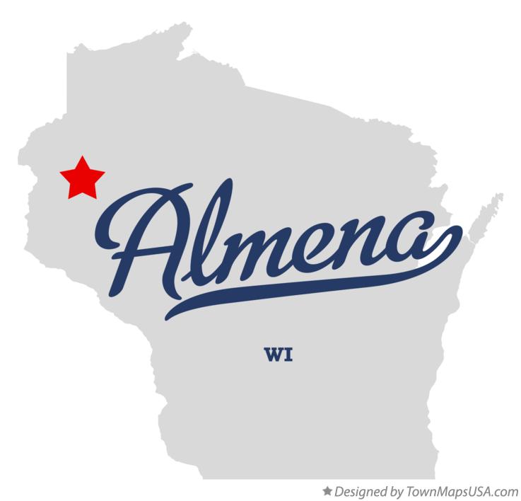 Map of Almena Wisconsin WI