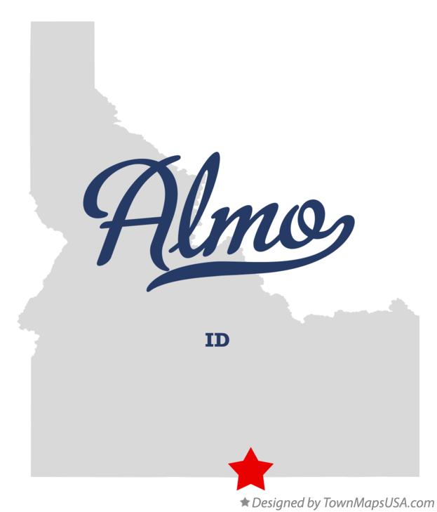 Map of Almo Idaho ID