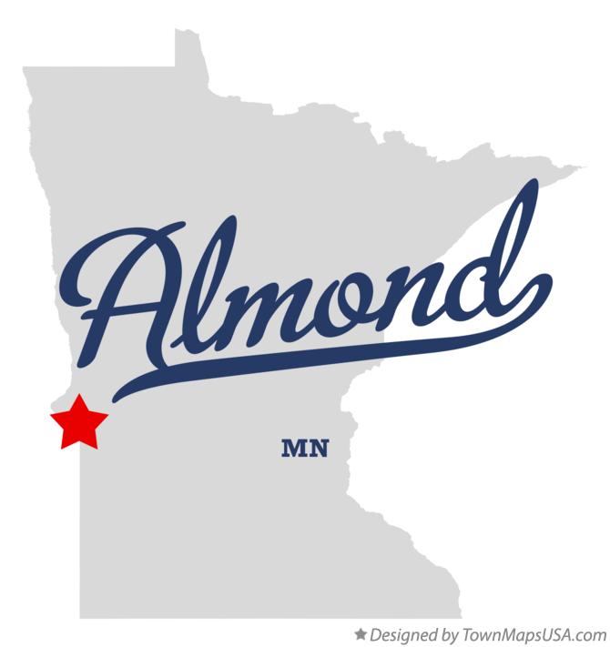 Map of Almond Minnesota MN
