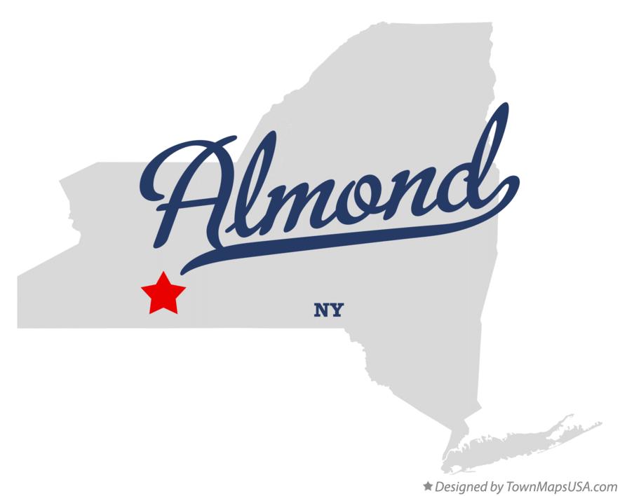Map of Almond New York NY