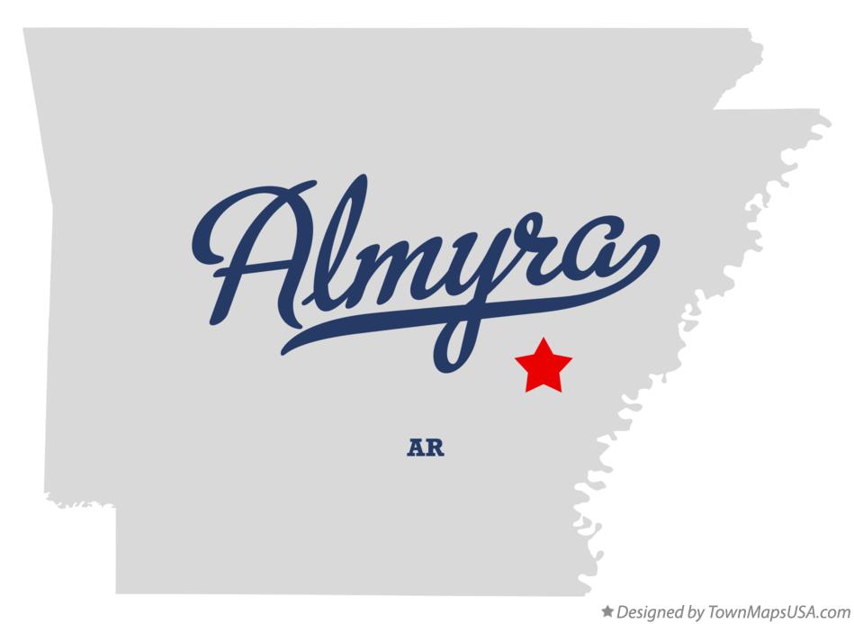 Map of Almyra Arkansas AR