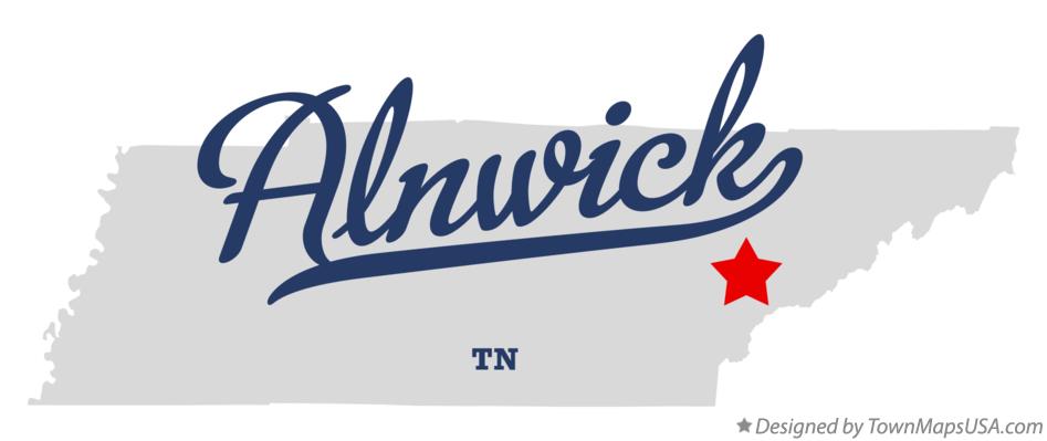 Map of Alnwick Tennessee TN