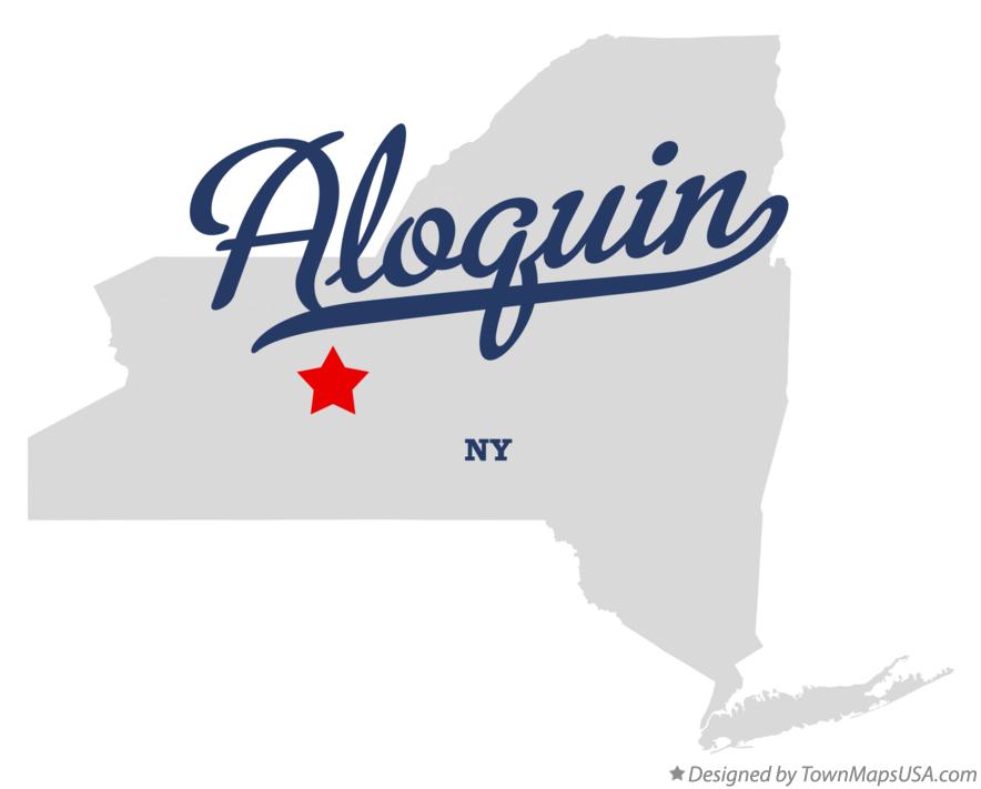 Map of Aloquin New York NY