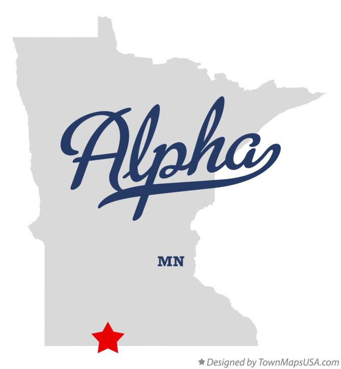 Map of Alpha Minnesota MN