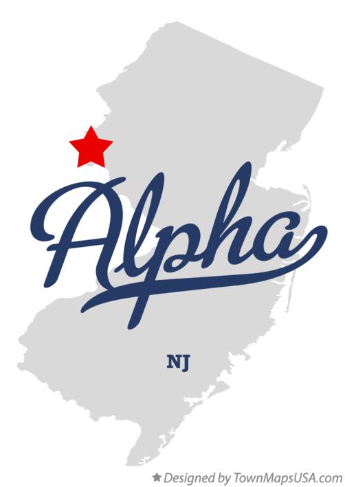 Map of Alpha New Jersey NJ