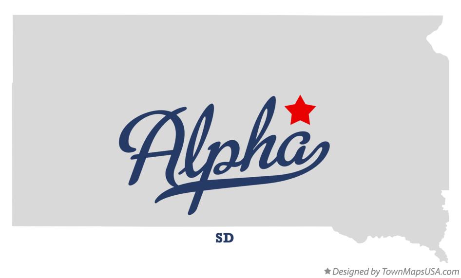 Map of Alpha South Dakota SD