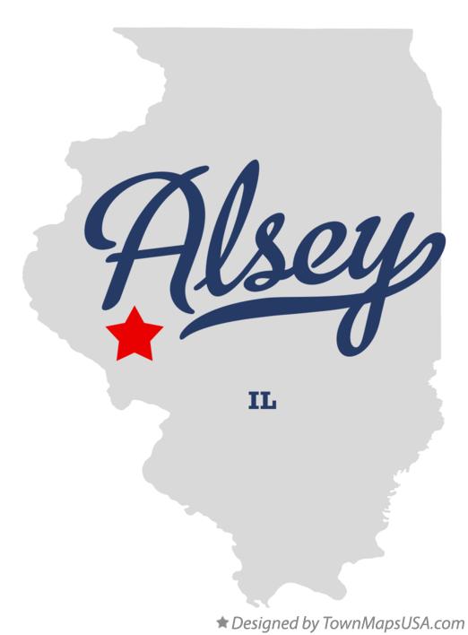 Map of Alsey Illinois IL