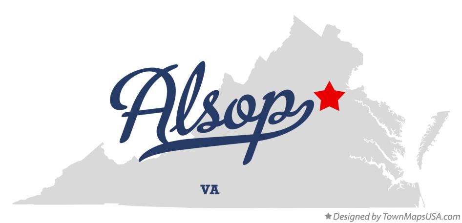 Map of Alsop Virginia VA