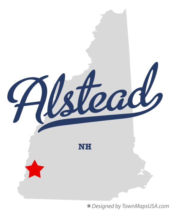 Map of Alstead New Hampshire NH