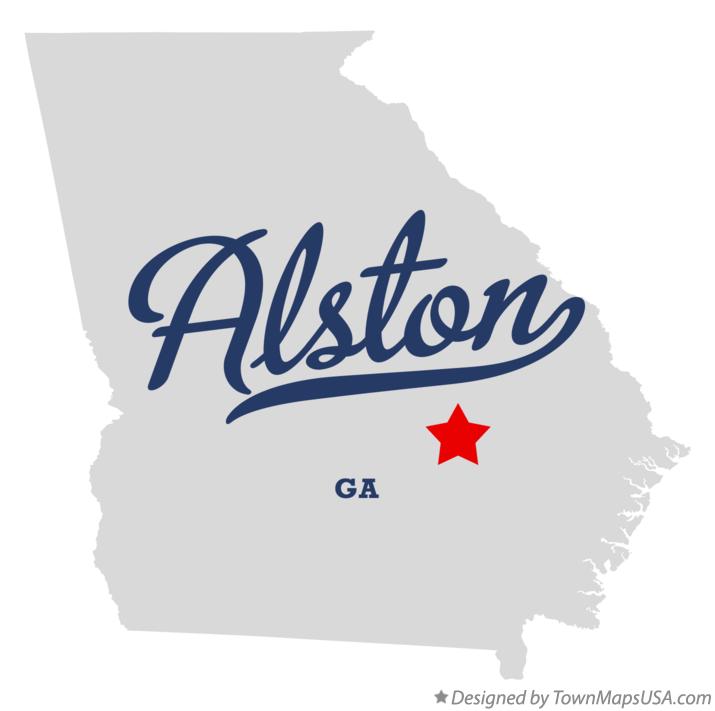Map of Alston Georgia GA