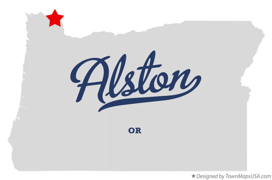 Map of Alston Oregon OR