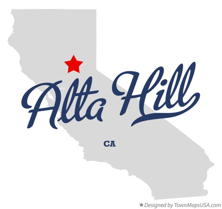 Map of Alta Hill California CA