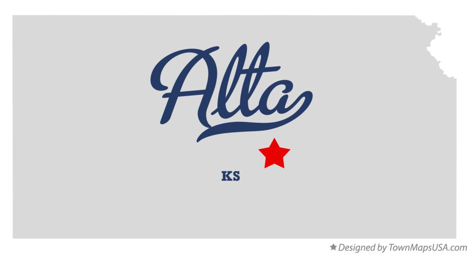 Map of Alta Kansas KS