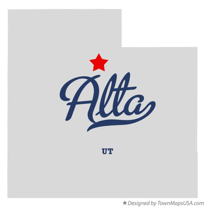 Map of Alta Utah UT