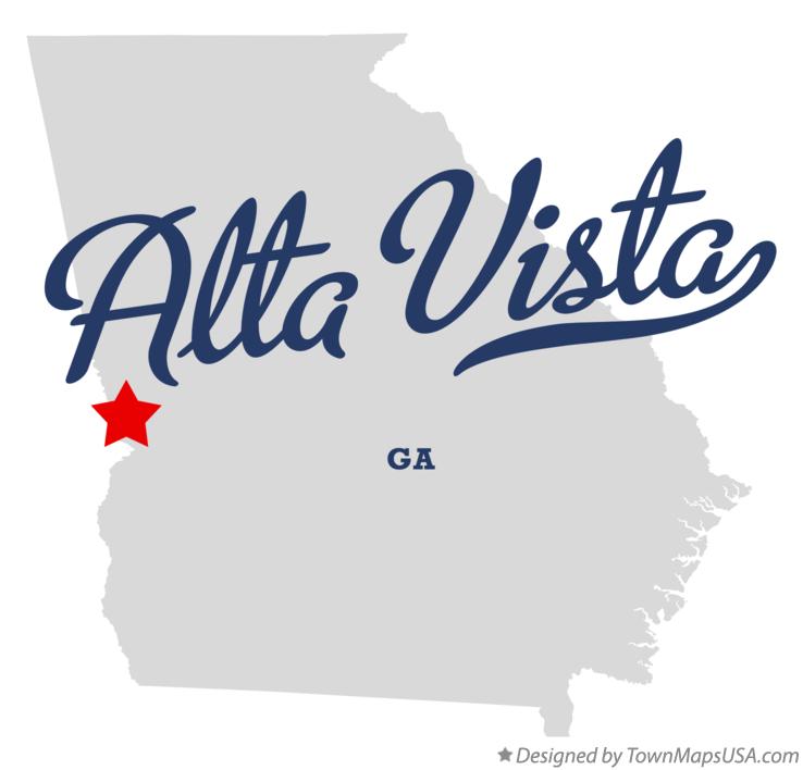 Map of Alta Vista Georgia GA