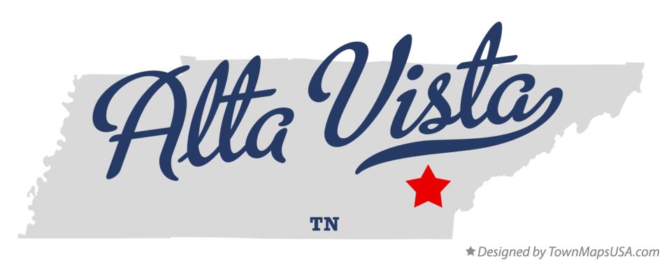 Map of Alta Vista Tennessee TN