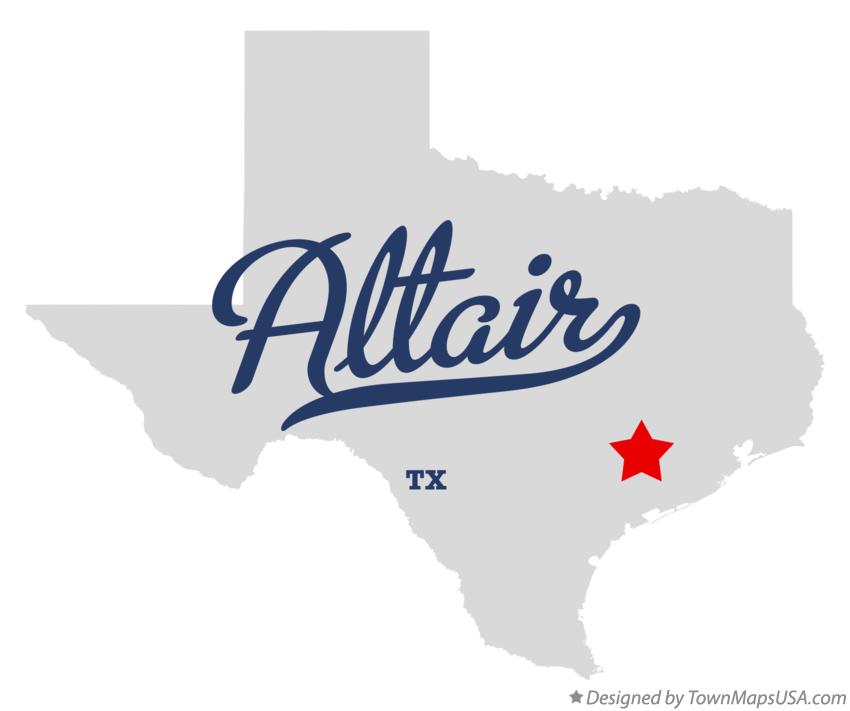 Map of Altair Texas TX