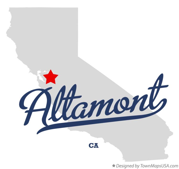 Map of Altamont California CA