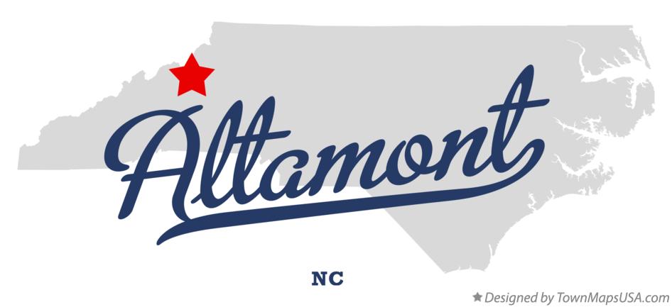 Map of Altamont North Carolina NC
