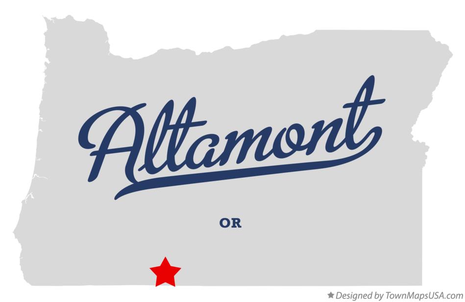 Map of Altamont Oregon OR