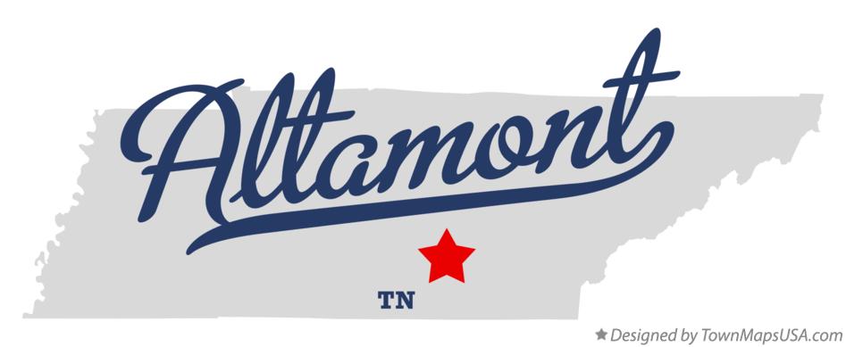 Map of Altamont Tennessee TN