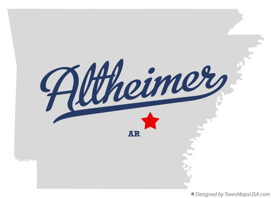 Map of Altheimer Arkansas AR